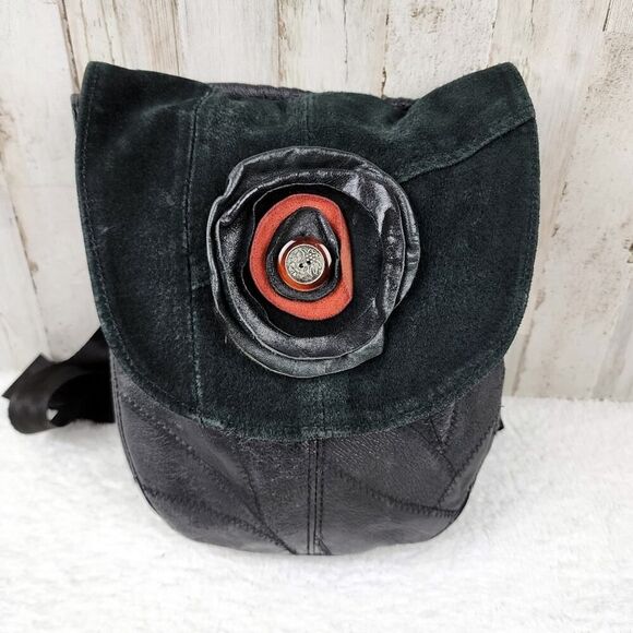 Pax 4u Floral Boho Crossbody Purse Bag Black - Picture 1 of 10